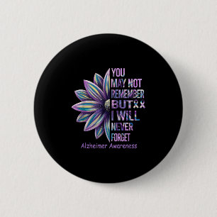 You May Not Remember But I Will Never Forget Heime 2 Inch Round Button
