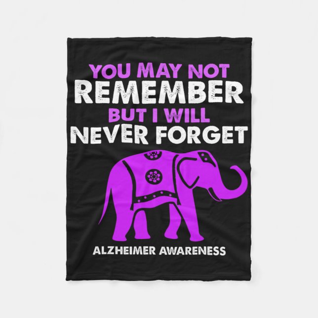 You May Not Remember I Will Never Forget Heimerhei Fleece Blanket (Front)