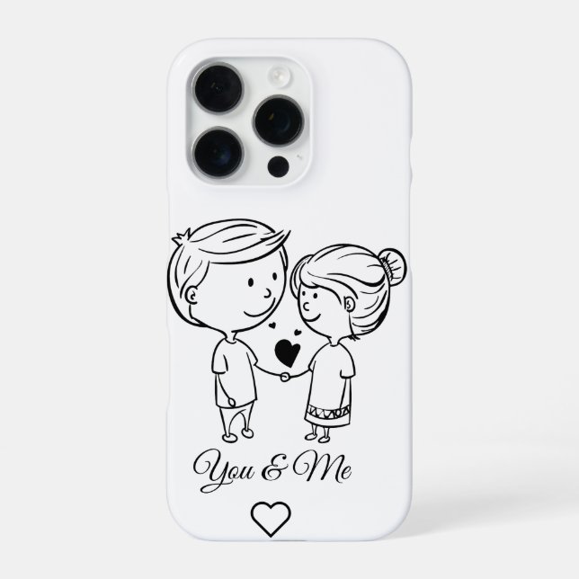 You & Me Couple Love Phone Case  (Back)