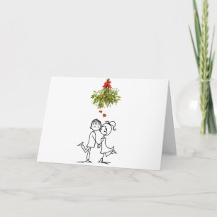 *YOU & ME* MISTLETOE & SEE WHAT HAPPENS! HOLIDAY CARD