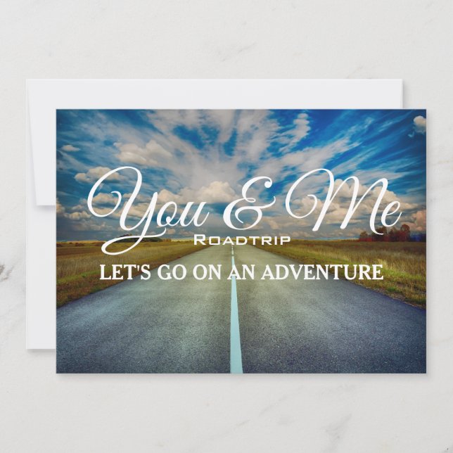 You & Me Roadtrip Invitation (Front)