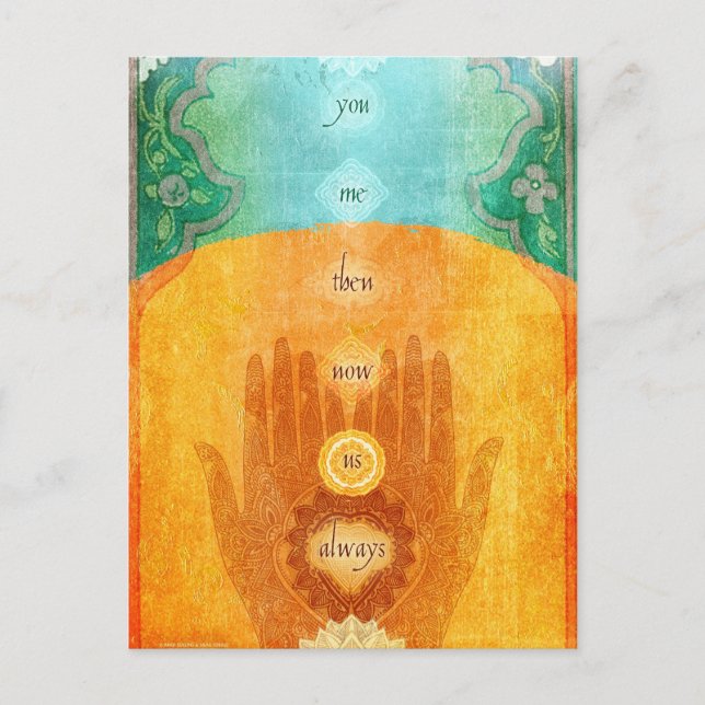 You Me Then Now Us Always Postcard (Front)