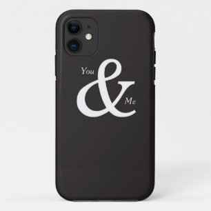 You & Me Together, Black and White iPhone 11 Case