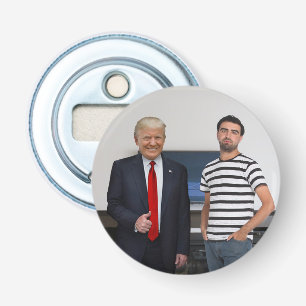 You Met President Donald Trump   Add Your Photo Bottle Opener