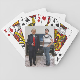 You Met President Donald Trump   Add Your Photo Playing Cards