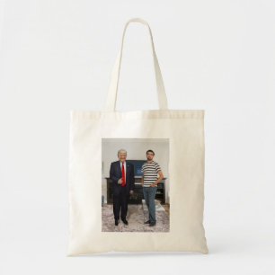 You Met President Donald Trump   Add Your Photo Tote Bag