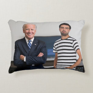 You Met President Joe Biden Add Your Photo Accent Pillow