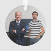 You Met President Joe Biden | Add Your Photo Ornament (Back)