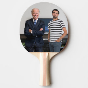 You Met President Joe Biden   Add Your Photo Ping Pong Paddle