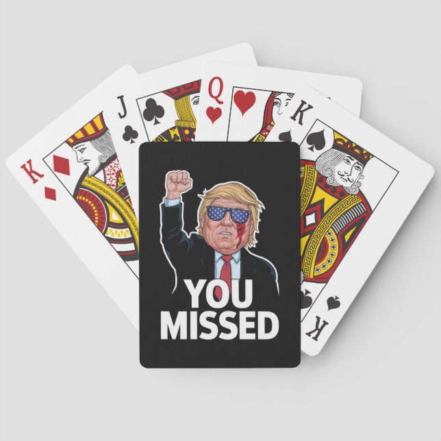 You Missed Donald Trump Playing Cards (Back)