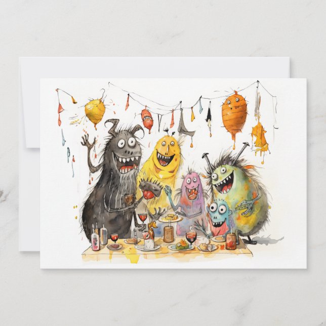 You Monster! Halloween Party Invitation (Front)