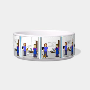 You Move, You Lose pet bowl