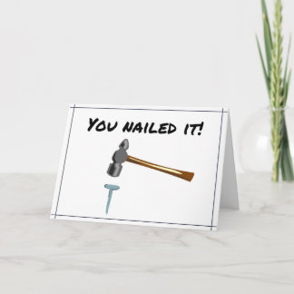 You nailed it card