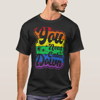 You Need To Calm Down Equality Gender Flag Lgbt Co T-Shirt