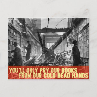 You never take our books postcard