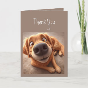 You Nose How Much Thank You Dog Card