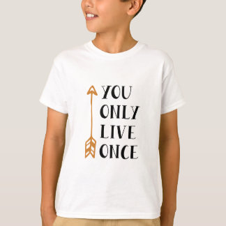 You Only Live Once – YOLO Arrow Design for T-Shirt