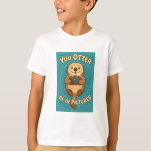 You Otter Be in Pictures – Camera-Loving Sea Otter T-Shirt
