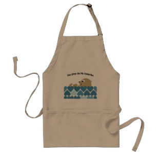 You Otter Be My Valentine with Hearts Standard Apron