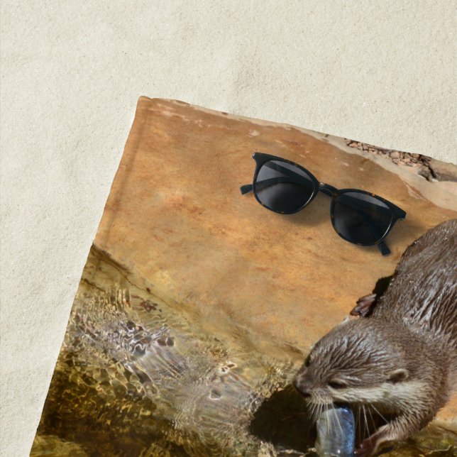 You Otter Not Talk To Me I'm Eating Beach Towel (In Situ)