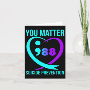 You Problem 988 Suicide Prevention Awareness Card