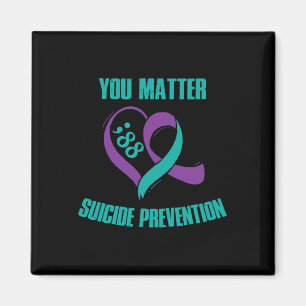 You Problem 988 Suicide Prevention Awareness Ribbo Magnet