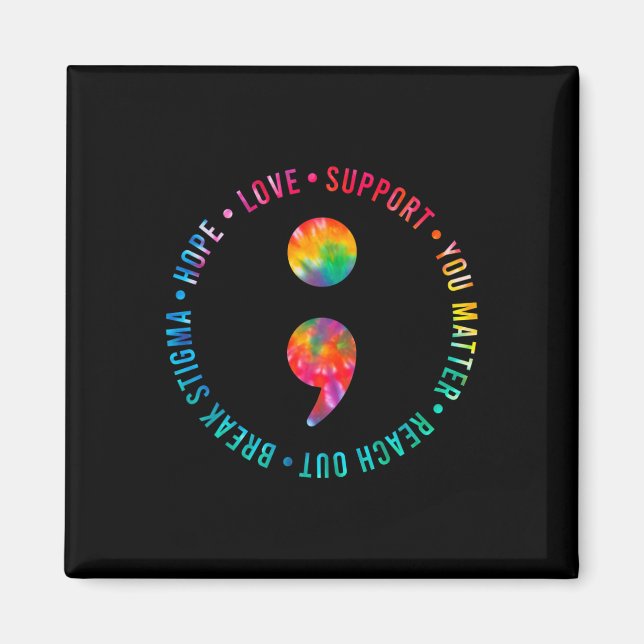 You Problem Semicolon Suicide Prevention Awareness Magnet (Front)