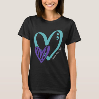 You Problem Suicide Prevention Awareness Teal Purp T-Shirt