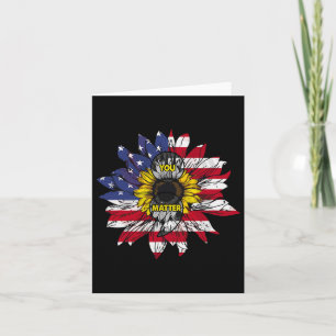You Problem Sunflower American Flag Suicide Preven Card