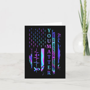 You Problem Tie Dye Suicide Prevention Awareness Card