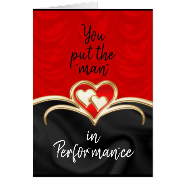 You put the man in performance (Front)