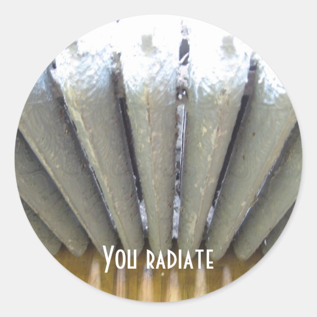 You Radiate Classic Round Sticker (Front)