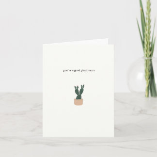 you’re a good plant mom // blank greeting card