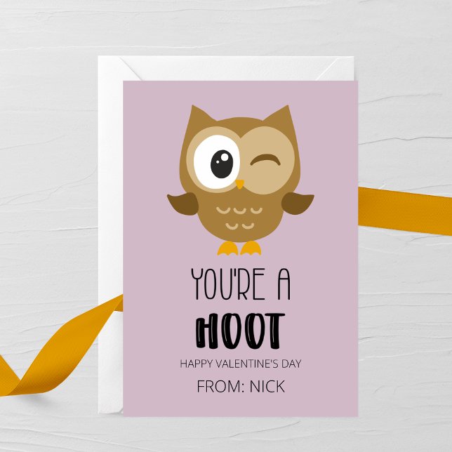 You’re a Hoot Kids Valentine’s Day Card (Creator Uploaded)
