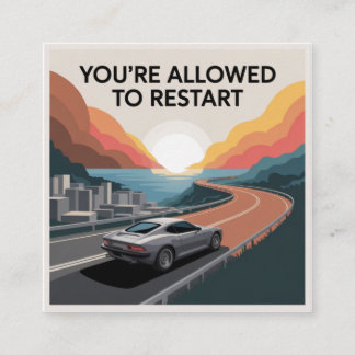 You’re Allowed To Restart Square Business Card