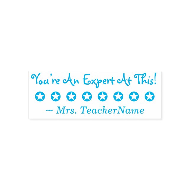 "You’re An Expert At This!" Grading Rubber Stamp (Design)