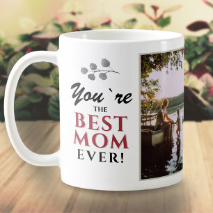 You`re Best Mom Modern Typography Photo Coffee Mug
