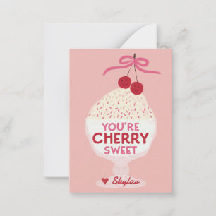 You’re Cherry Sweet Classroom Valentines Card