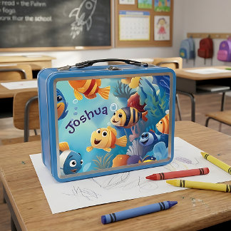 You’re Fin-tastic Under the Sea Vintage Kids Metal Lunch Box