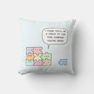 You’re Hired! Throw Pillow