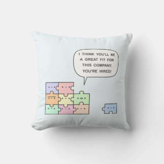 You’re Hired! Throw Pillow