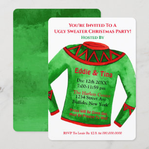 You’re Invited To a Ugly Sweater Christmas Party Invitation