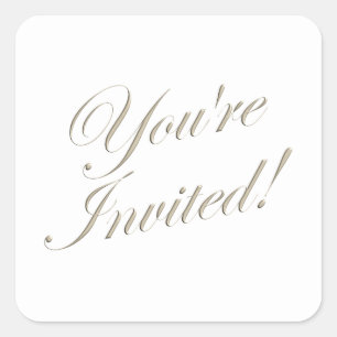 You’re Invited Wedding Invitation Envelope Seal