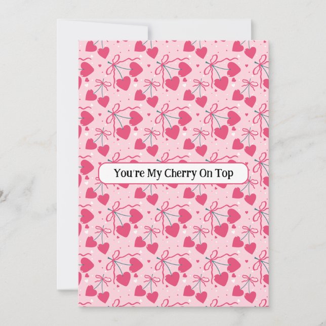 You’re My Cherry On Top Greeting Card | Cute Cherr (Front)