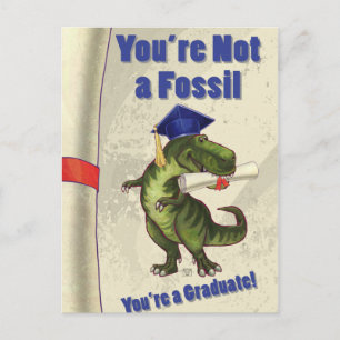 You’re Not a Fossil Scroll Postcard