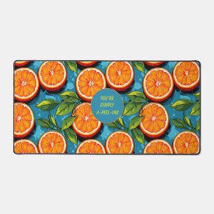 You’re Simply A‑Peel‑ing (Orange Desk Mat