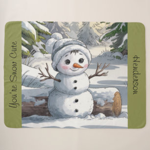 You’re snow cute sherpa blanket
