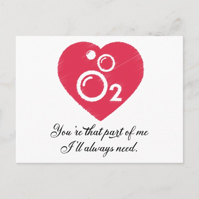 You’re that part of me I’ll always need. Postcard (Front)