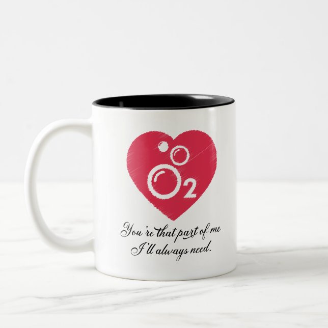 You’re that part of me I’ll always need. Two-Tone Coffee Mug (Left)