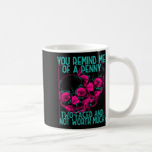 You Remind Me Of A Penny Two Faced And Worth Much Coffee Mug